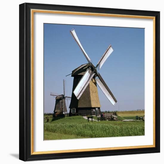 Windmills in Holland-CM Dixon-Framed Photographic Print