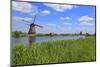 Windmills in Kinderdijk, UNESCO World Heritage Site, South Holland, Netherlands, Europe-Hans-Peter Merten-Mounted Photographic Print