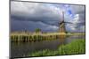 Windmills in Kinderdijk, UNESCO World Heritate Site, South Holland, Netherlands, Europe-Hans-Peter Merten-Mounted Photographic Print