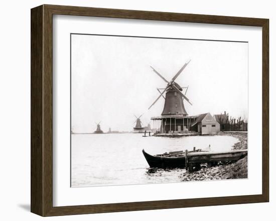 Windmills, Laandam, Netherlands, 1898-James Batkin-Framed Photographic Print