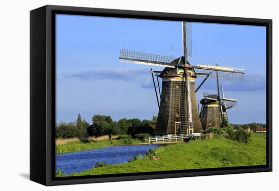 Windmills of Leidschendam, South Holland, Netherlands, Europe-Hans-Peter Merten-Framed Premier Image Canvas