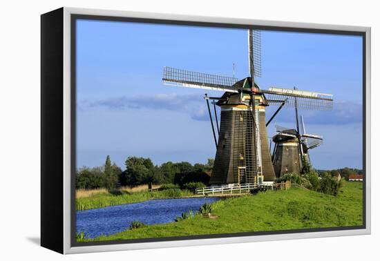 Windmills of Leidschendam, South Holland, Netherlands, Europe-Hans-Peter Merten-Framed Premier Image Canvas