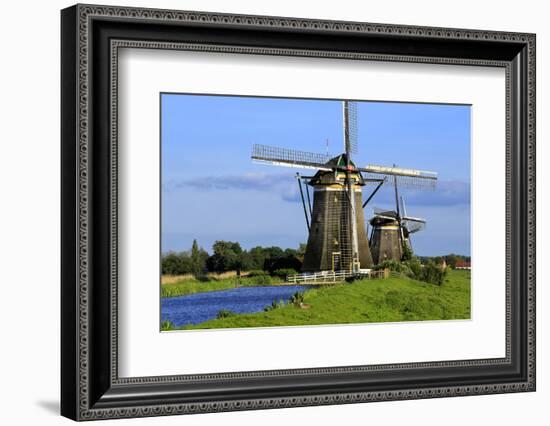 Windmills of Leidschendam, South Holland, Netherlands, Europe-Hans-Peter Merten-Framed Photographic Print