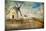 Windmills Of Spain - Picture In Painting Style-Maugli-l-Mounted Art Print