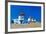 Windmills of Sunny Mykonos (Greece, Cyclades)-Maugli-l-Framed Photographic Print