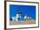 Windmills of Sunny Mykonos (Greece, Cyclades)-Maugli-l-Framed Photographic Print