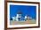 Windmills of Sunny Mykonos (Greece, Cyclades)-Maugli-l-Framed Photographic Print