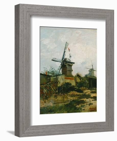 Windmills on Montmartre-Vincent van Gogh-Framed Giclee Print