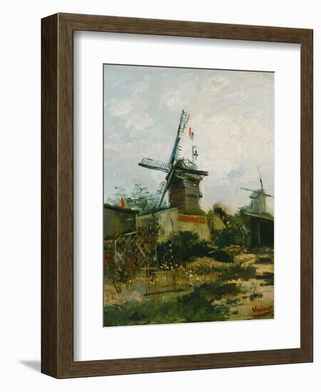 Windmills on Montmartre-Vincent van Gogh-Framed Giclee Print