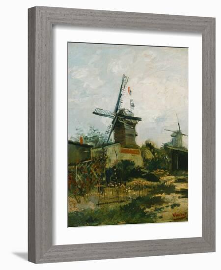 Windmills on Montmartre-Vincent van Gogh-Framed Giclee Print