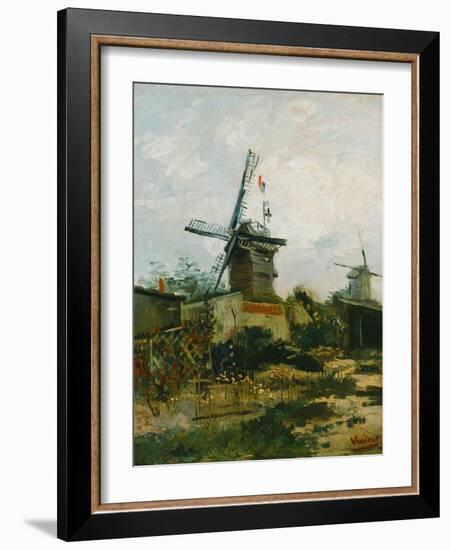 Windmills on Montmartre-Vincent van Gogh-Framed Giclee Print