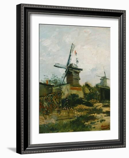 Windmills on Montmartre-Vincent van Gogh-Framed Giclee Print