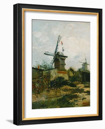 Windmills on Montmartre-Vincent van Gogh-Framed Giclee Print