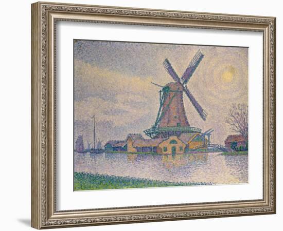 Windmuehle Bei Edam, 1896-Paul Signac-Framed Giclee Print