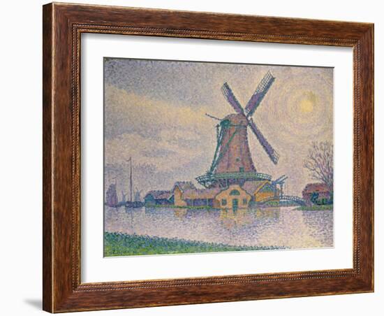 Windmuehle Bei Edam, 1896-Paul Signac-Framed Giclee Print