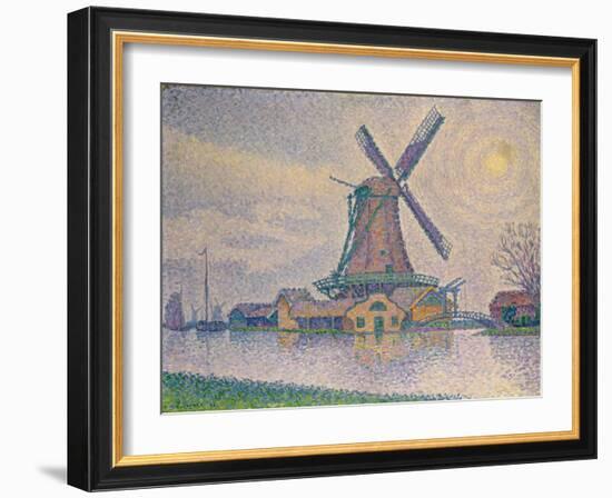 Windmuehle Bei Edam, 1896-Paul Signac-Framed Giclee Print