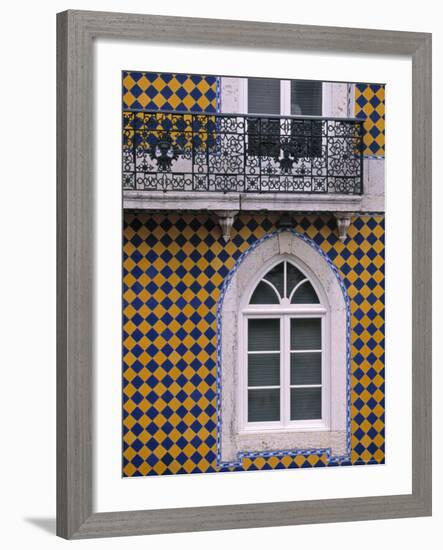 Window, Bairro Alto, Lisbon, Portugal-Walter Bibikow-Framed Photographic Print