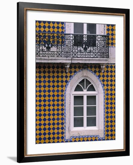 Window, Bairro Alto, Lisbon, Portugal-Walter Bibikow-Framed Photographic Print