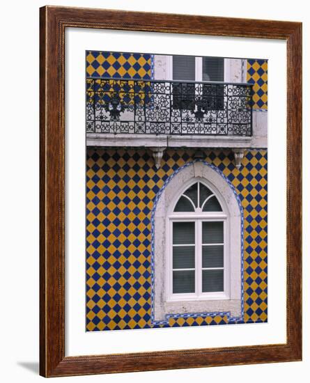 Window, Bairro Alto, Lisbon, Portugal-Walter Bibikow-Framed Photographic Print