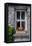 Window brings a smile to passersby in the historic village of Cong, County Mayo, Ireland.-Betty Sederquist-Framed Premier Image Canvas