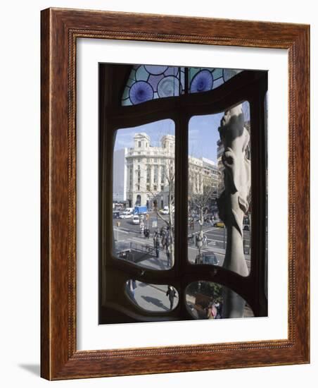 Window, Casa Batlo, Barcelona, Catalonia, Spain, Europe-Martin Child-Framed Photographic Print