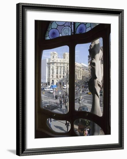 Window, Casa Batlo, Barcelona, Catalonia, Spain, Europe-Martin Child-Framed Photographic Print