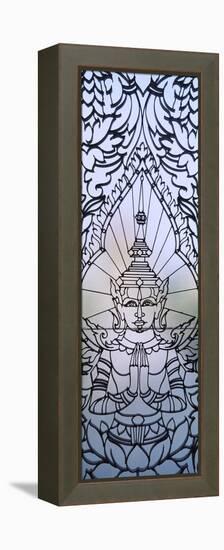 Window Decoration of Royal Palace, Phnom Penh, Cambodia-null-Framed Stretched Canvas