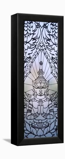 Window Decoration of Royal Palace, Phnom Penh, Cambodia-null-Framed Stretched Canvas