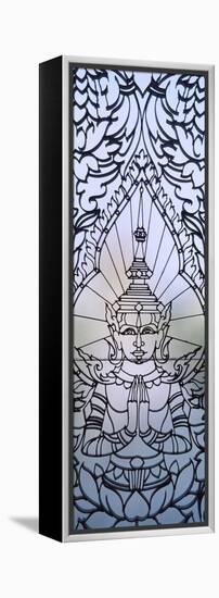 Window Decoration of Royal Palace, Phnom Penh, Cambodia-null-Framed Stretched Canvas