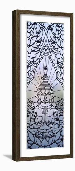 Window Decoration of Royal Palace, Phnom Penh, Cambodia-null-Framed Photographic Print