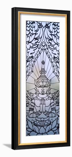 Window Decoration of Royal Palace, Phnom Penh, Cambodia-null-Framed Photographic Print