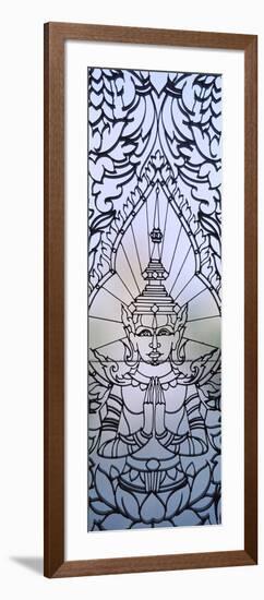 Window Decoration of Royal Palace, Phnom Penh, Cambodia-null-Framed Photographic Print