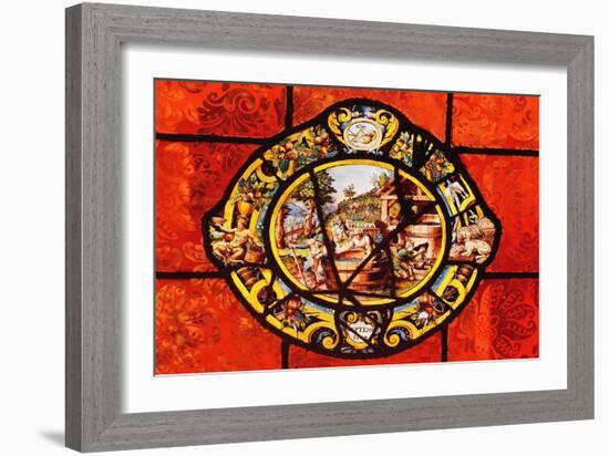 Window Depicting September, from Montigny-null-Framed Giclee Print