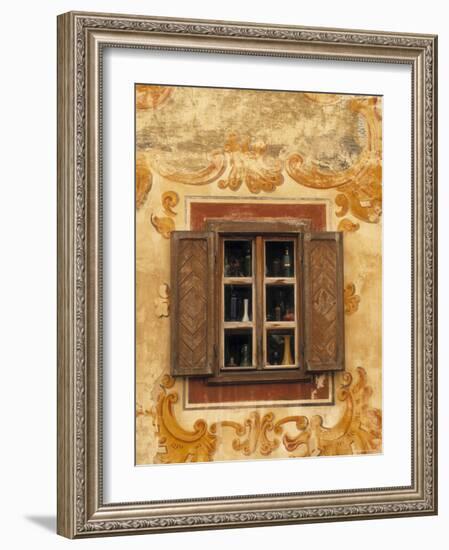 Window Detail, Bardejov, Saris Region, East Slovakia-Walter Bibikow-Framed Photographic Print