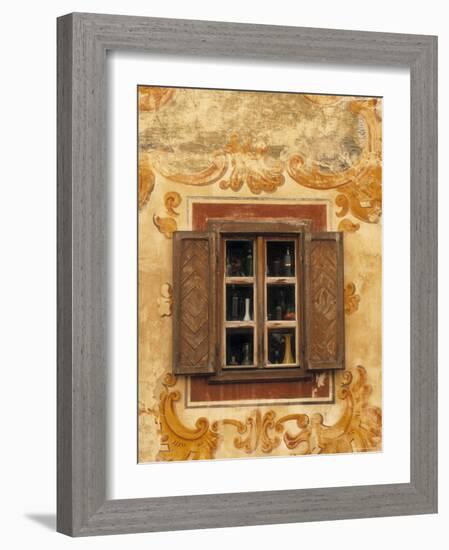 Window Detail, Bardejov, Saris Region, East Slovakia-Walter Bibikow-Framed Photographic Print