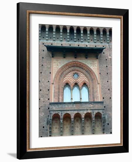 Window Detail, Castello Sforzesco, Milan, Italy-Lisa S. Engelbrecht-Framed Photographic Print
