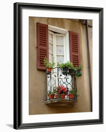 Window Detail, Lake Orta, Orta, Italy-Lisa S. Engelbrecht-Framed Photographic Print