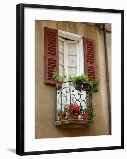 Window Detail, Lake Orta, Orta, Italy-Lisa S. Engelbrecht-Framed Photographic Print