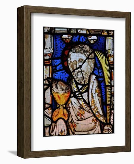 Window Ew Depicting St John-null-Framed Giclee Print