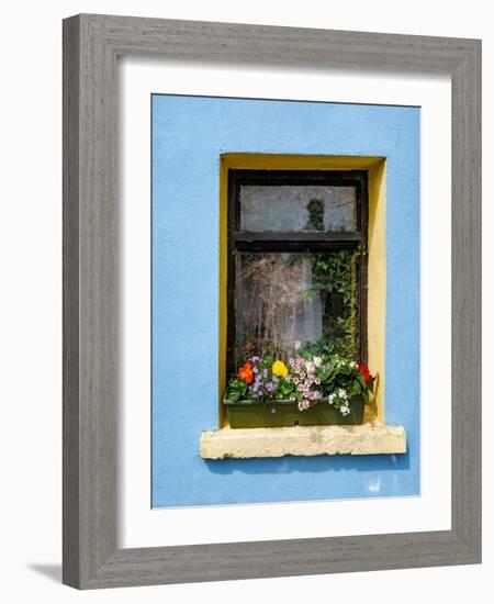 Window greets visitors in the village of Cong, Connacht County, Ireland.-Betty Sederquist-Framed Photographic Print