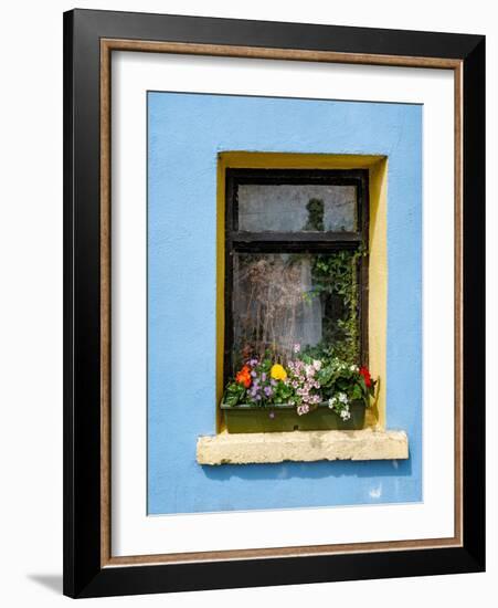 Window greets visitors in the village of Cong, Connacht County, Ireland.-Betty Sederquist-Framed Photographic Print