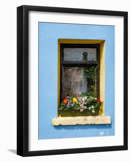 Window greets visitors in the village of Cong, Connacht County, Ireland.-Betty Sederquist-Framed Photographic Print