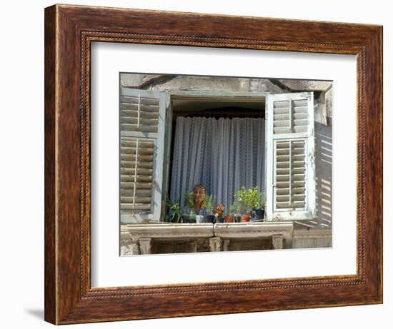 Window in Private Home, Split, Croatia-Lisa S. Engelbrecht-Framed Photographic Print