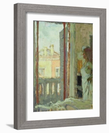 Window in Venice-Bernard Dunstan-Framed Giclee Print