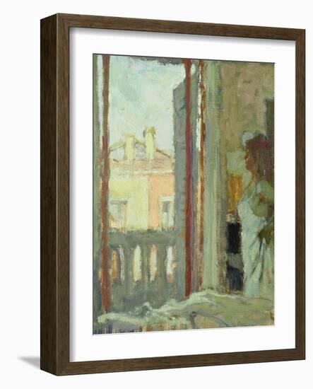 Window in Venice-Bernard Dunstan-Framed Giclee Print