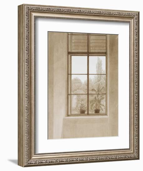 Window Looking over the Park, 1810-1811-Caspar David Friedrich-Framed Giclee Print