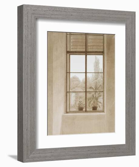 Window Looking over the Park, 1810-1811-Caspar David Friedrich-Framed Giclee Print