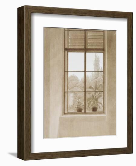 Window Looking over the Park, 1810-1811-Caspar David Friedrich-Framed Giclee Print