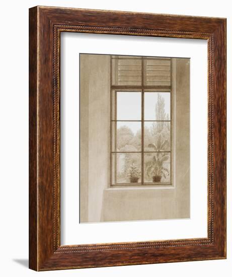 Window Looking over the Park, 1810-1811-Caspar David Friedrich-Framed Giclee Print