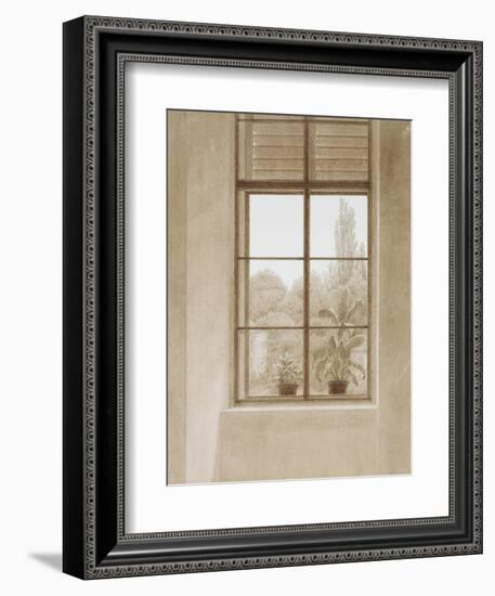 Window Looking over the Park, 1810-1811-Caspar David Friedrich-Framed Giclee Print